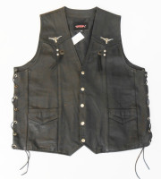 Kožená vesta RSA - vel. 56/2XL